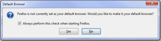 the default browser